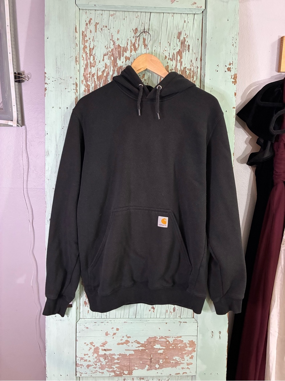 Carhartt Black Pullover Hooded Sweatshirt
